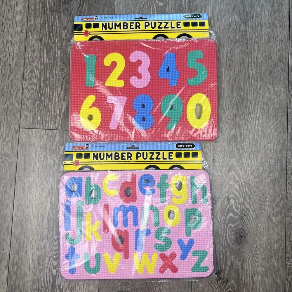 Foam Numbers and Letters Puzzle. Soft. Fun. Educational.